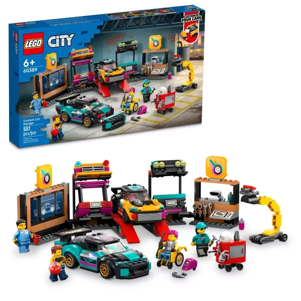 LEGO City Custom Car Garage Toy, Kids' Workshop Set 60389