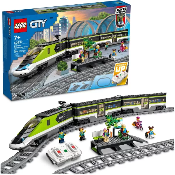 LEGO City Express Passenger Train Toy RC Lights Set 60337