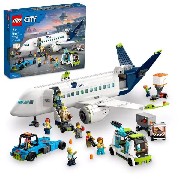 LEGO City Passenger Airplane STEM Building Toy 60367