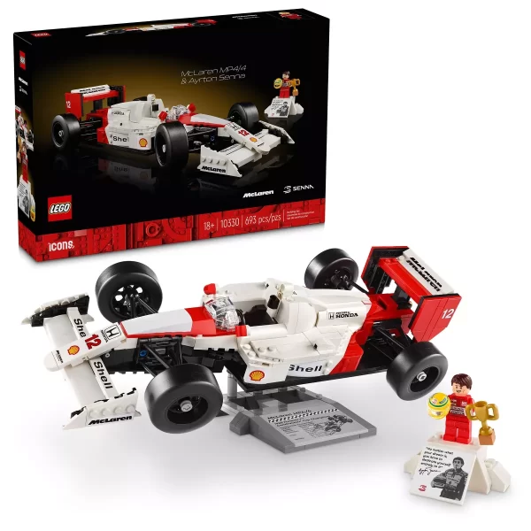 LEGO Icons McLaren MP4/4 & Ayrton Senna Model Race Car 10330