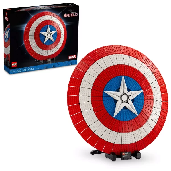 LEGO Marvel Captain America’s Shield Building Model Kit 76262