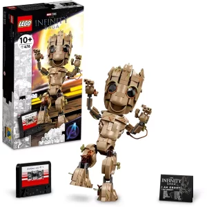 LEGO Marvel I am Groot Set, Baby Groot Buildable Toy 76217