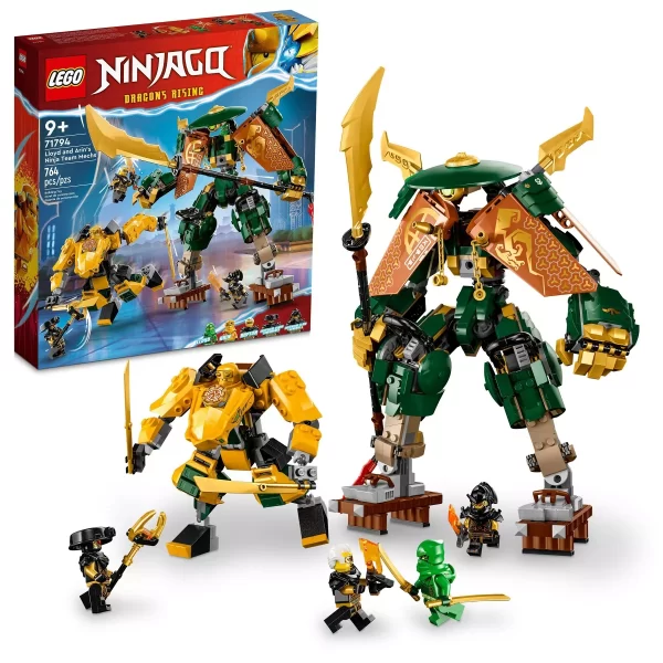 LEGO NINJAGO Lloyd and Arin's Ninja Team Mechs Ninja Building Toy 71794